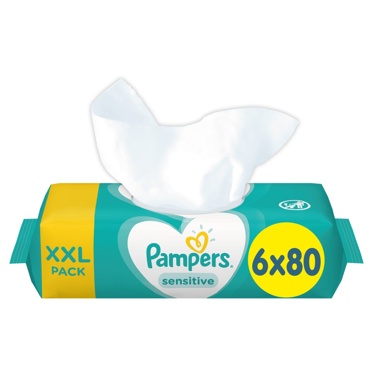 chusteczki pampers sensitive 6x80