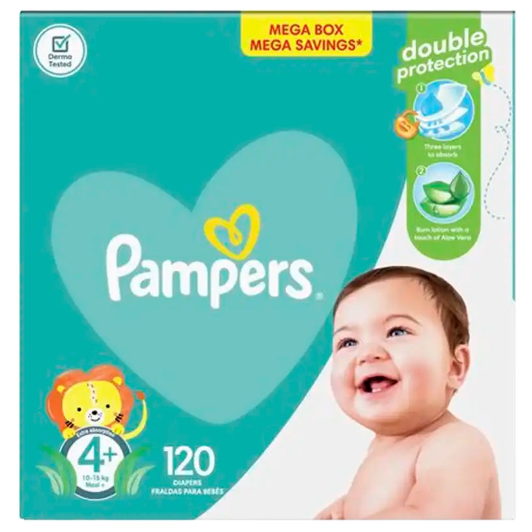 pampers mega box size 4