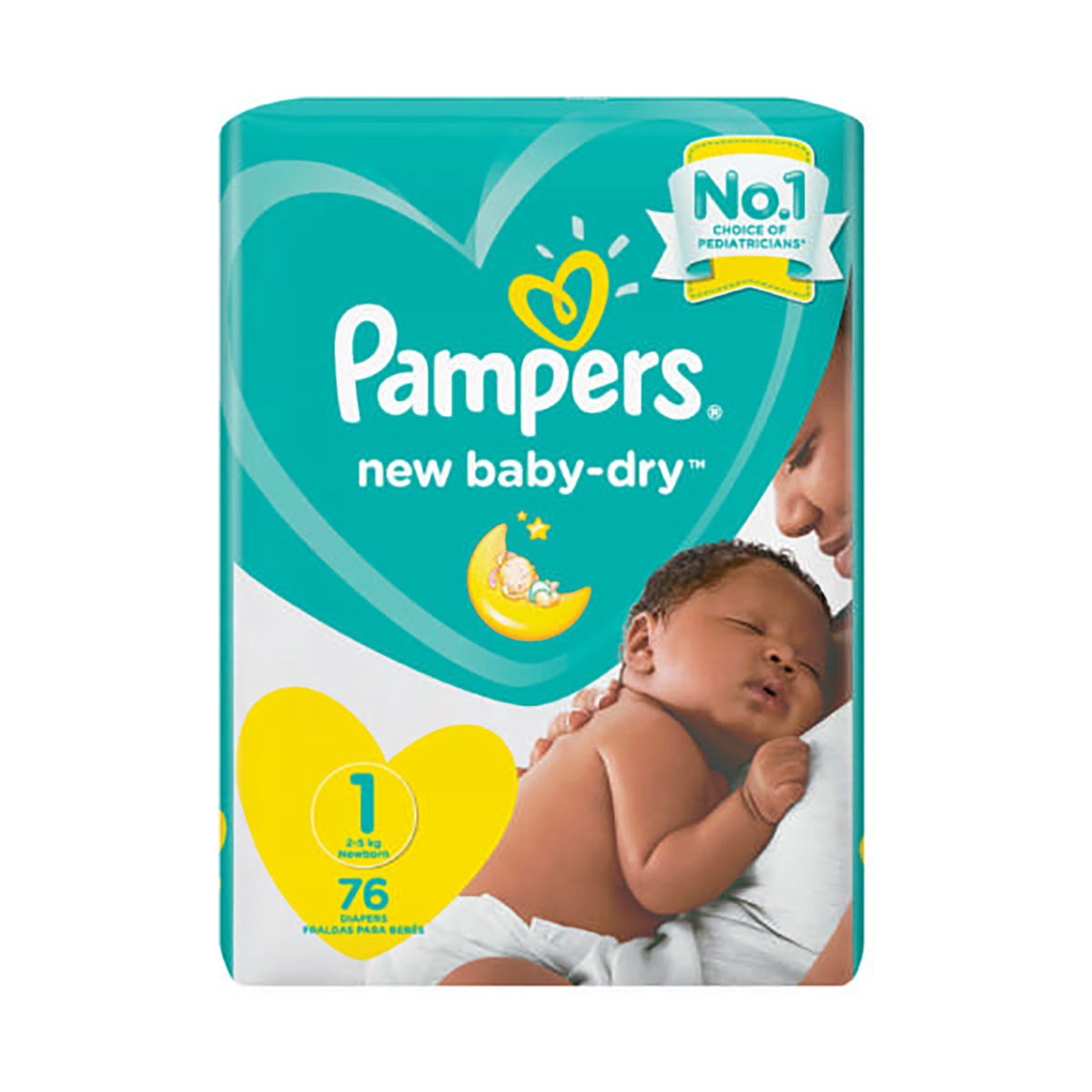 pampers new beby dry 76