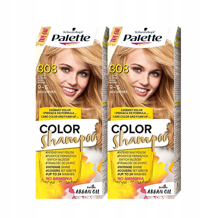 szampon palette blond złoty