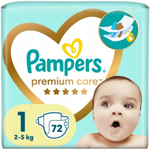 pampers premium care 1 newborn - 78 szt.