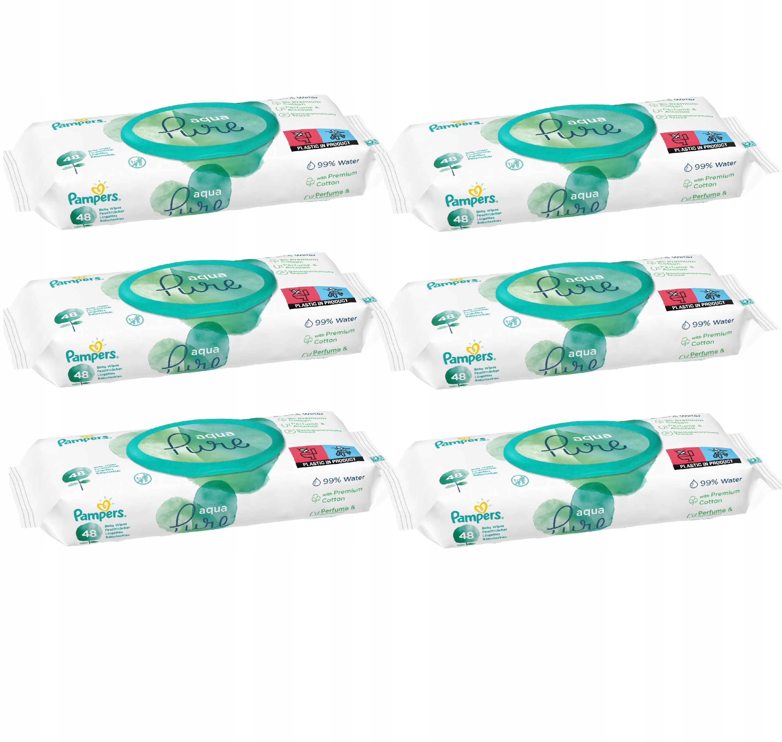 allegro chusteczki pure water pampers