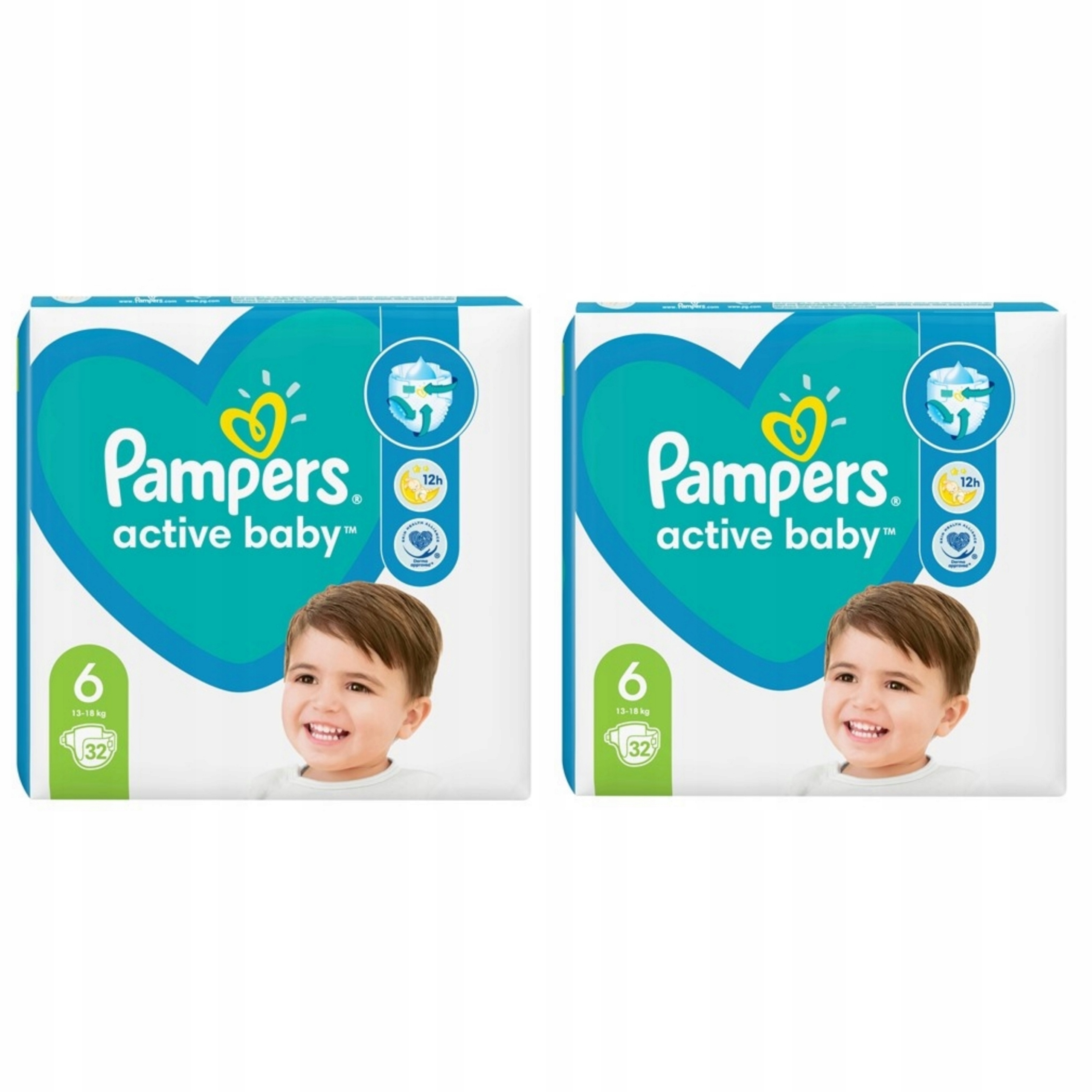 cena pieluch pampers active baby 6 96 sztuk