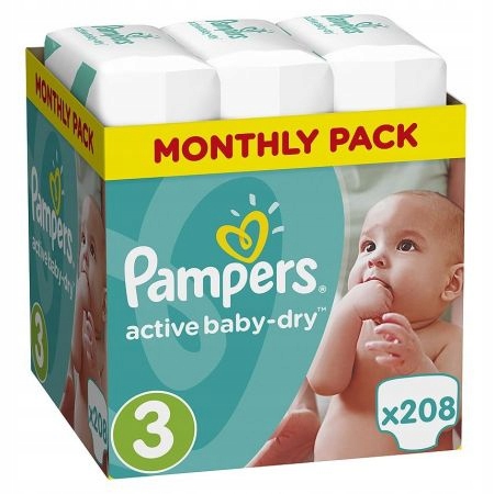 pampers 3 active baby dry allegro