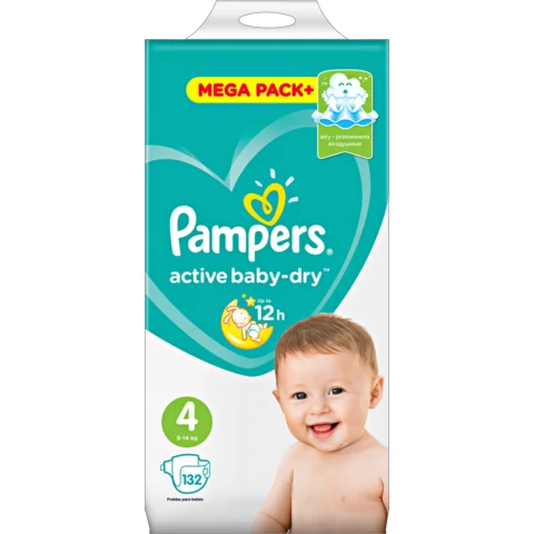 pampers active baby dry 4 132