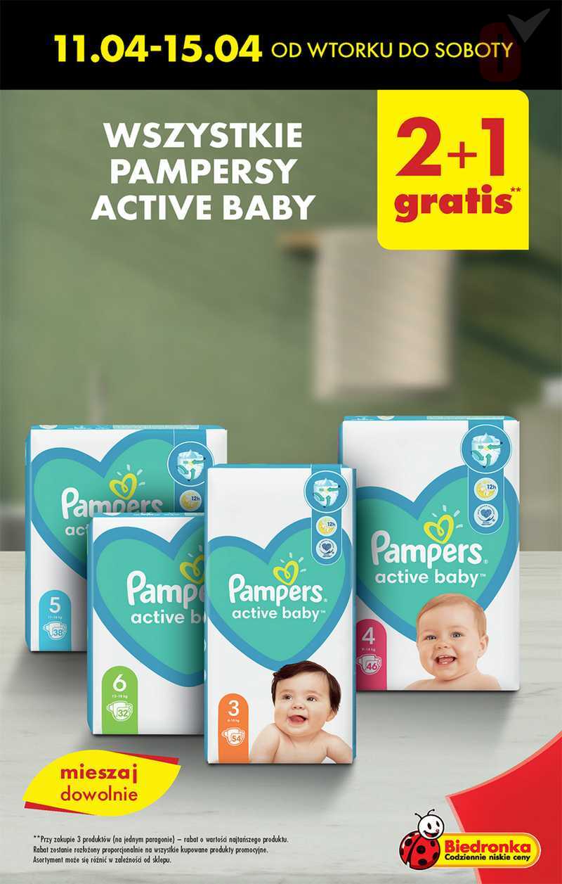 od kiedy w biedronce pampers giga box