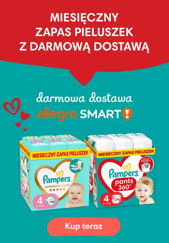 pampers dostawa gratis