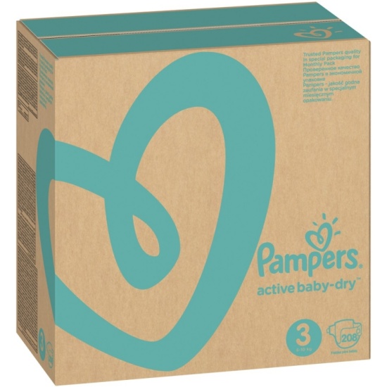 pampers active baby 3 midi 208