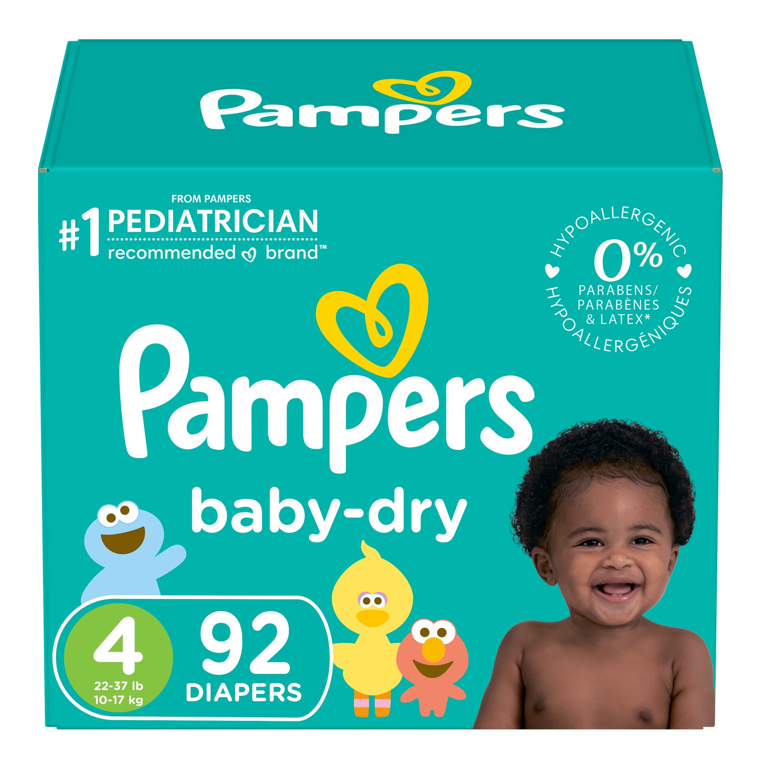 pampers on baby