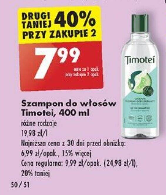 timotei szampon biedronka