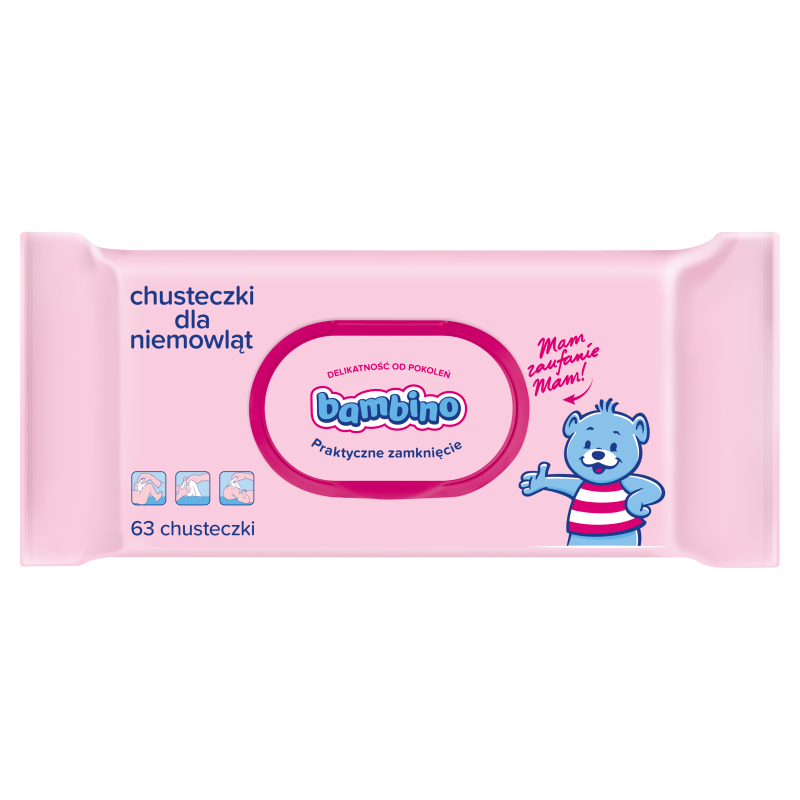 chusteczki pampers z plastikowym zamknięciem