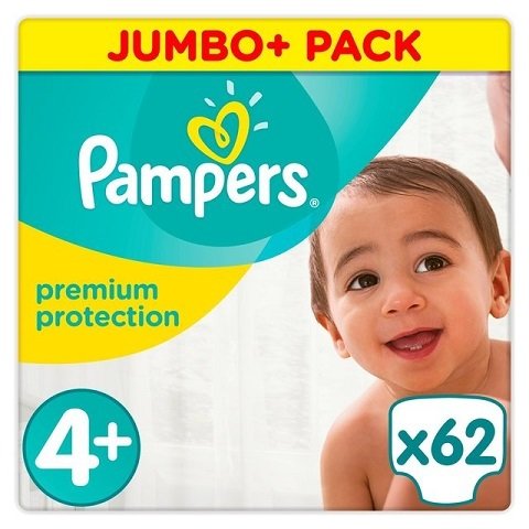 pampers premium protection 4 plus