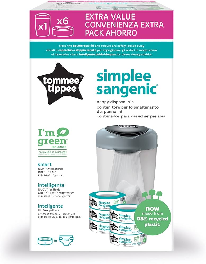 tommee tippee kosz na pieluchy sangenic simplee worki