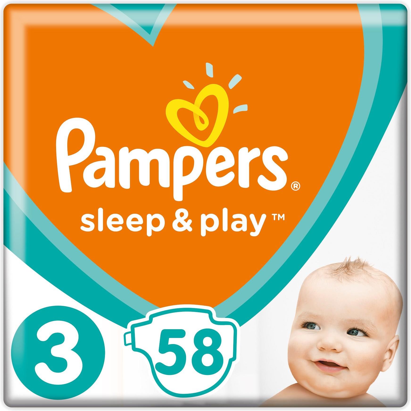 pampers sleep and play rozmiar 3 58 sztuk