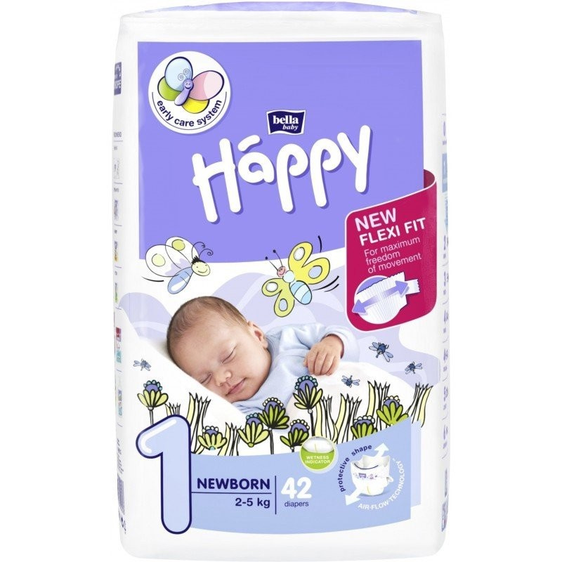 pieluchy new flexi fit happy newborn opinie