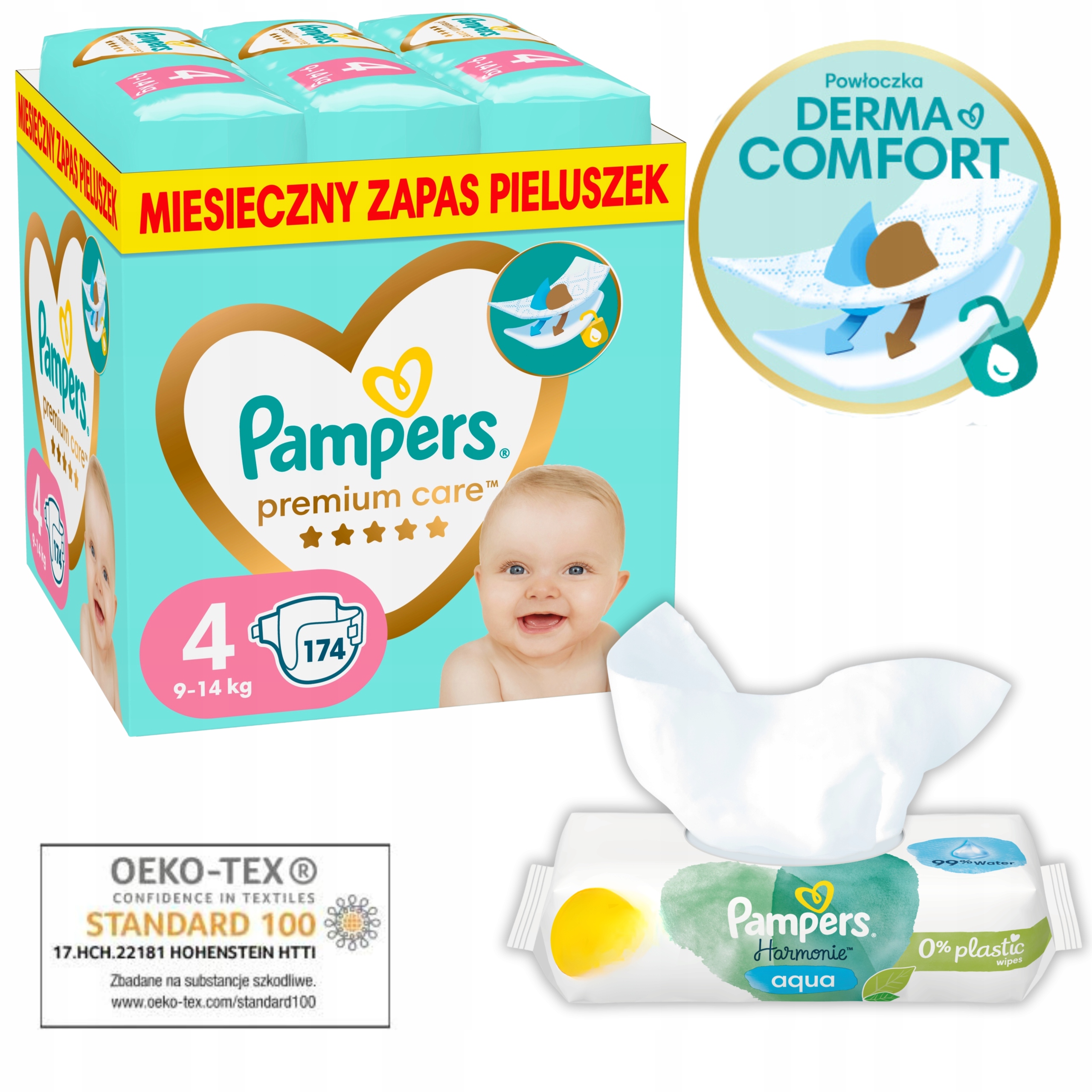 pampers pieluszki zapas 4 174 sztuk