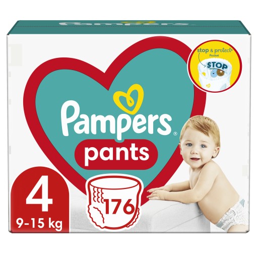 pampers pieluchomajtki pants 4 maxi 176 szt