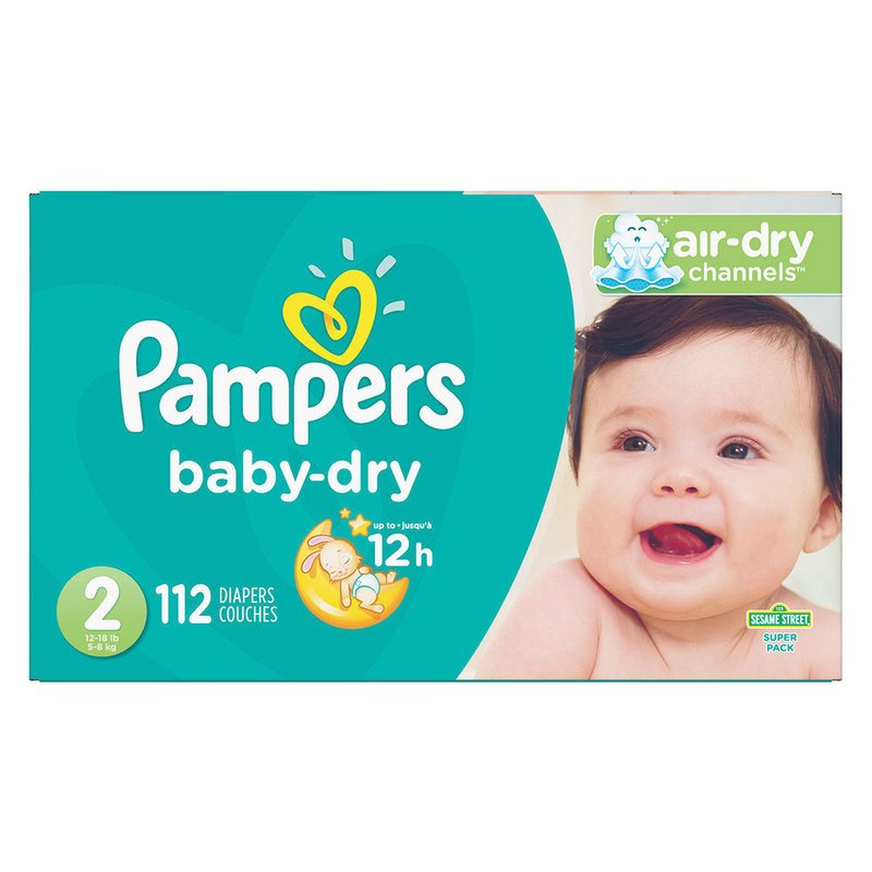 pampers 12 hour baby dry