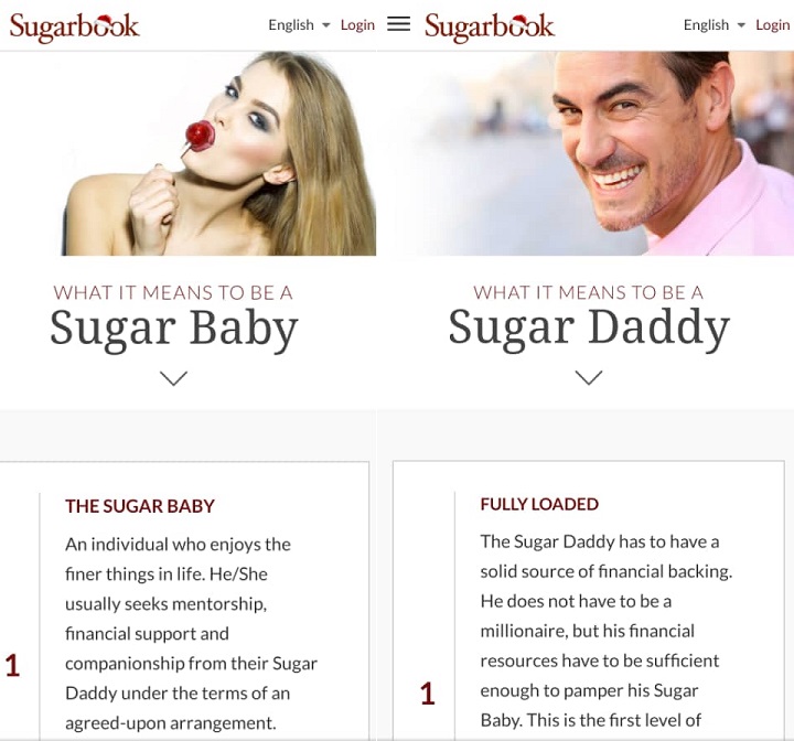 pampers sugar babies in return for companionship