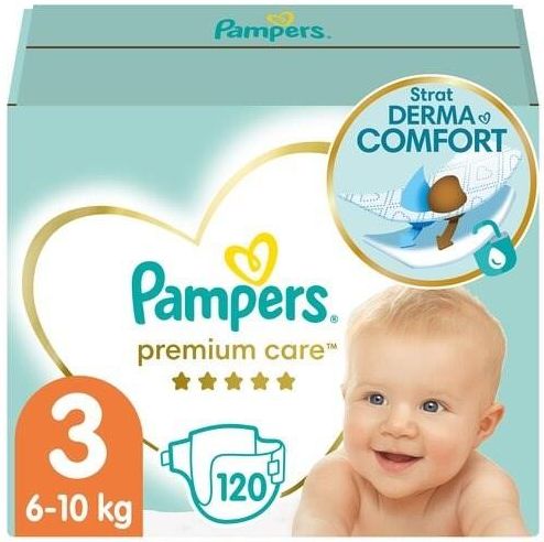 pieluchy pampers premium care 3 midi 120szt