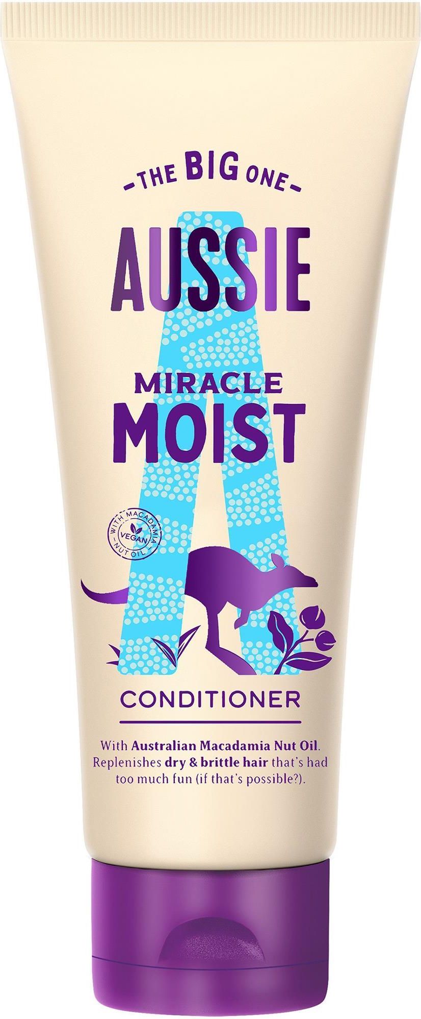 aussie miracle moist odżywka do włosów suchych i zniszczonyc