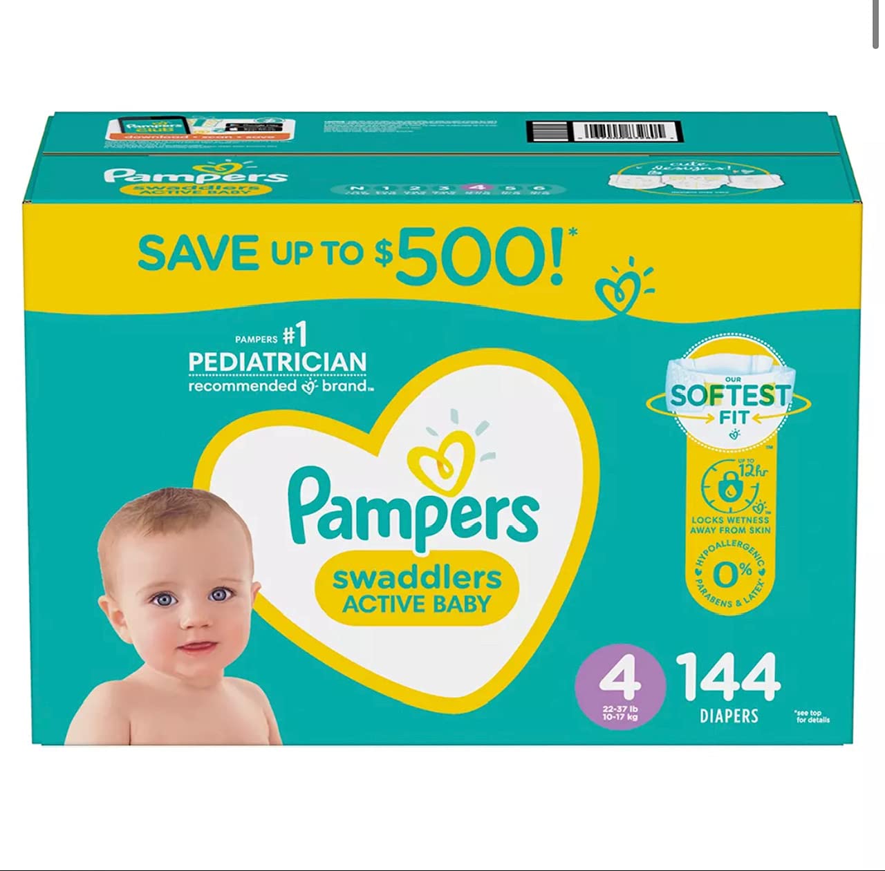 pampers 144 pack