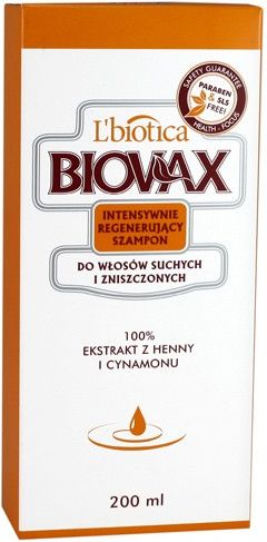 biovax szampon regenerująacy do włosów suchych i zniszczonych