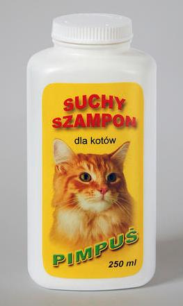 pimpuś suchy szampon dla kotów