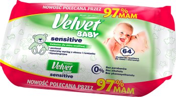 velvethipoalergiczne chusteczki nawilżane velvet baby sensitive sklad