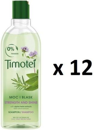 timotei szampon 400ml z pompką moc i blask