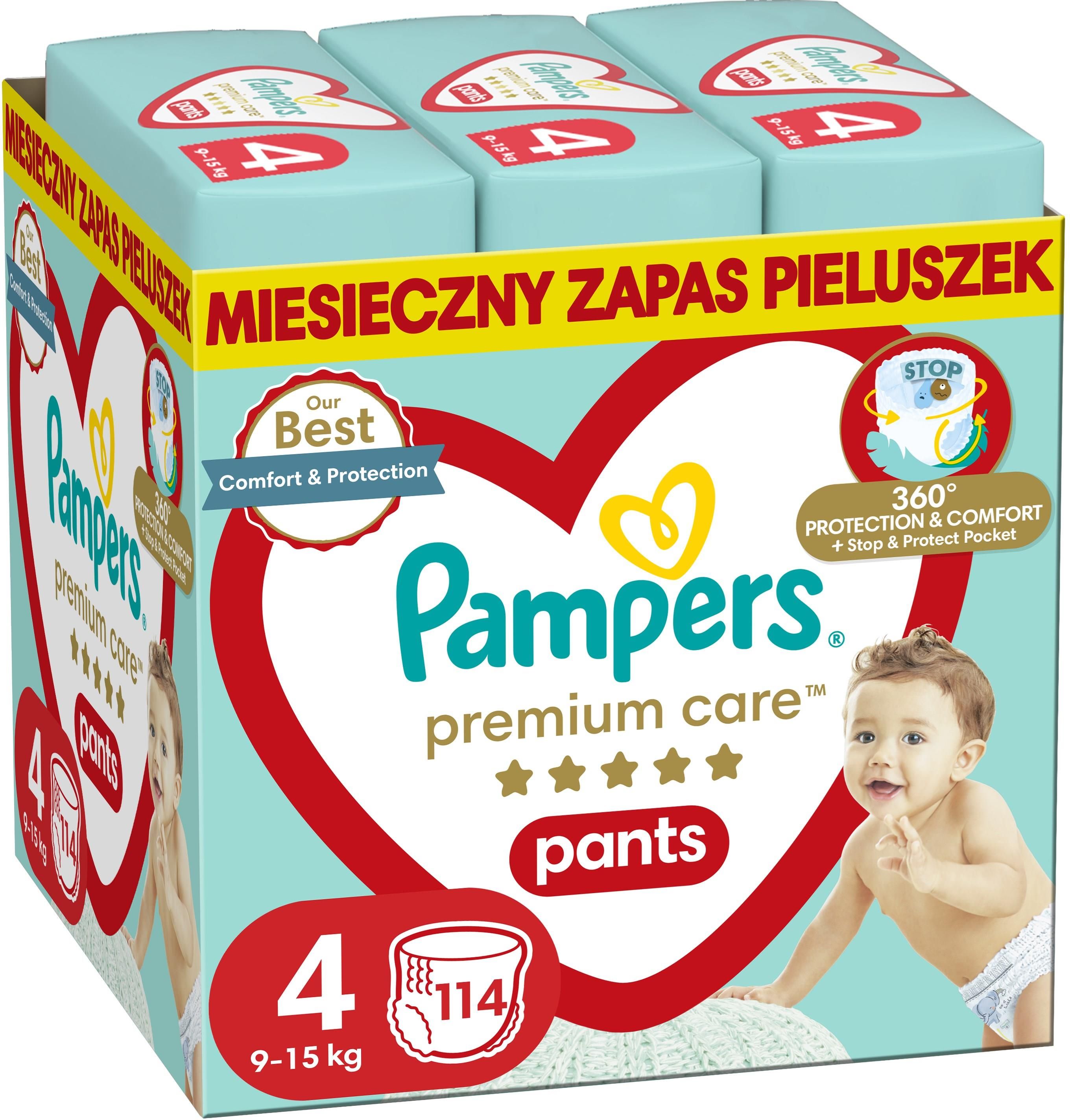 pampers premium care pieluchomajtki rozmiar 4 maxi 38 szt