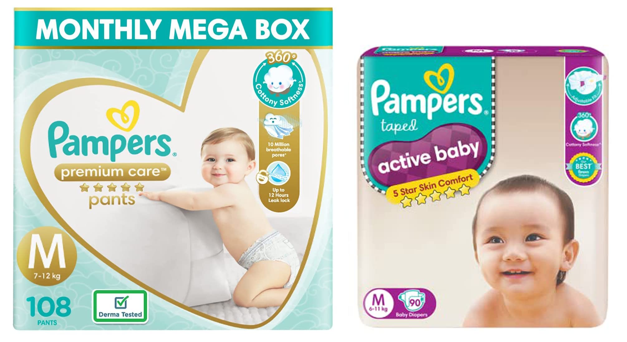 pampers active baby 3 108