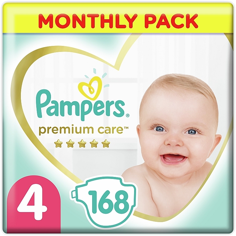 pampers pieluchy premium care 4 maxi 168 szt