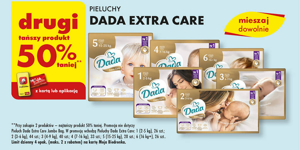 biedronka pampers extra care