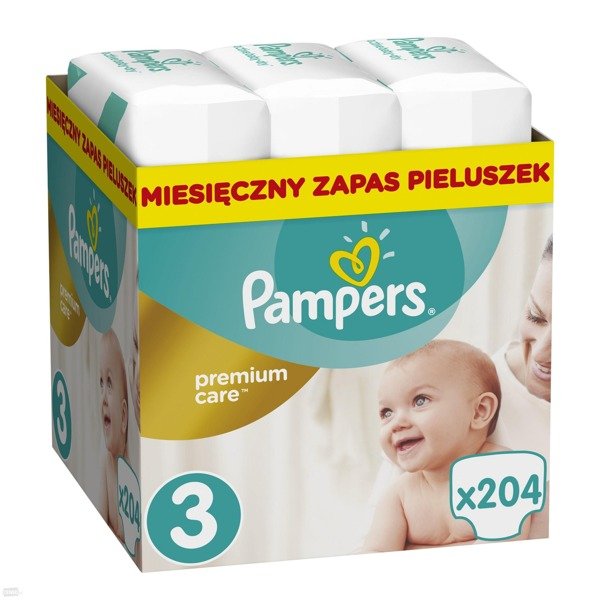 pampers premium care zapas na miesiac