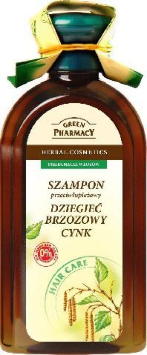 green pharmacy szampon do włosów przeciwłupieżowy dziegieć cynk