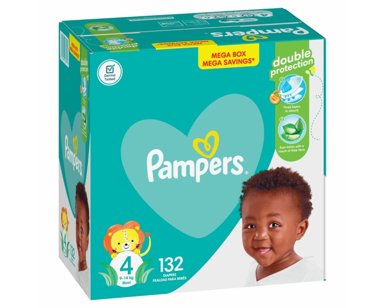 pampers 4no mega box