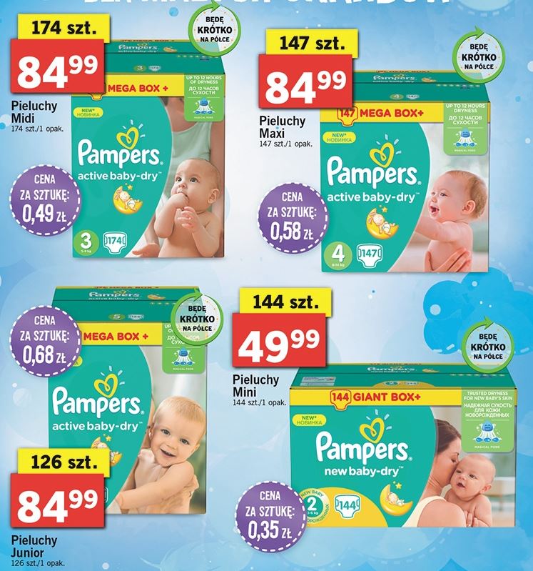 od kiedy w biedronce pampers giga box