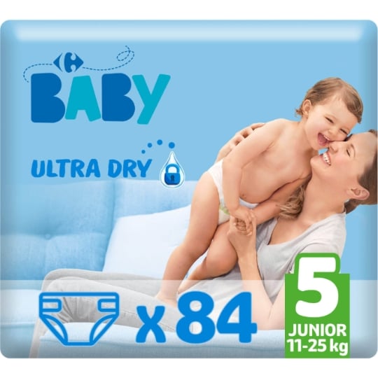 carrefour couches pampers taille 5