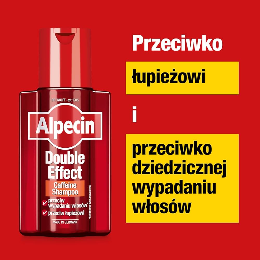 alpecin double effect szampon przeciwłupieżowy i przeciw wypadaniu włosów