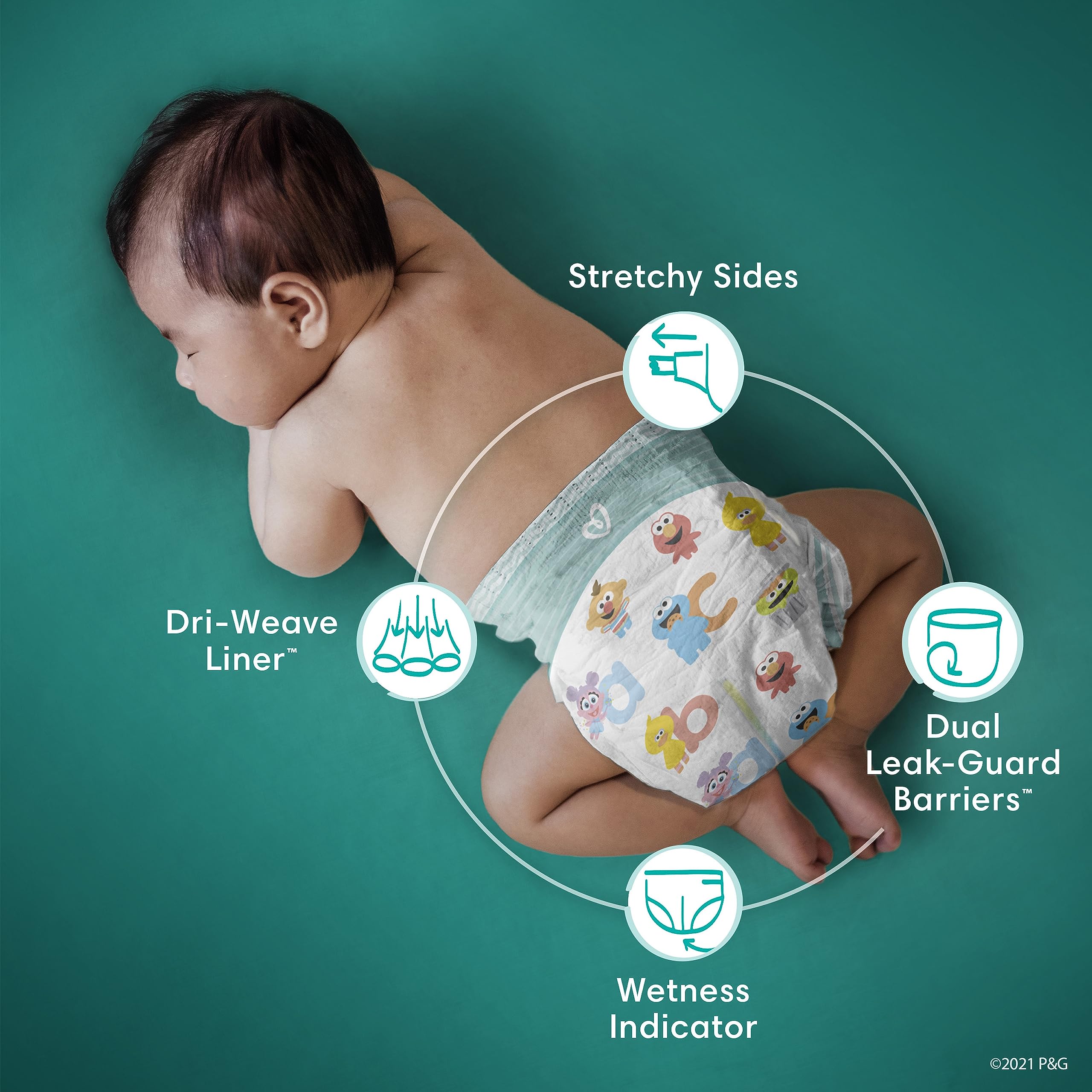 pampers 2 new baby baby dry