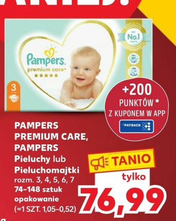 promocja na pampers premium care