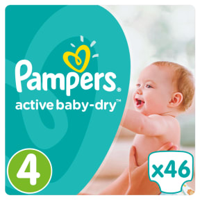 pieluchy pampers active baby dry 4 maxi