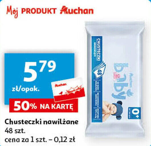 chusteczki nawilżane auchan