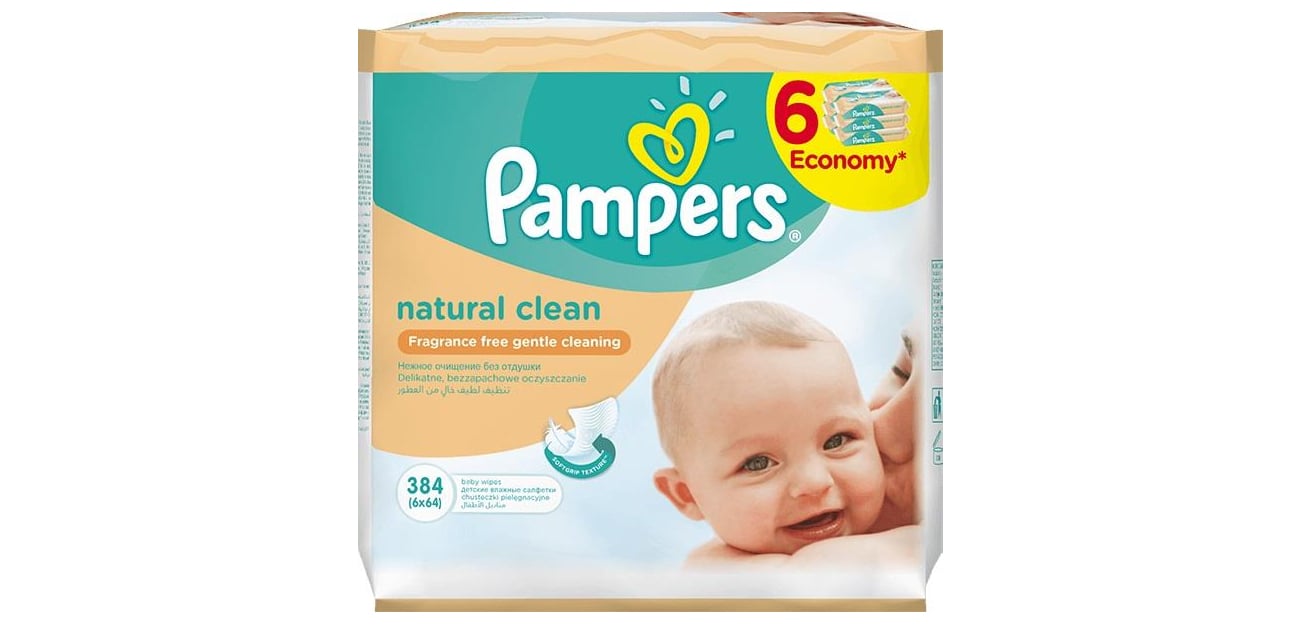 chusteczki pampers natural clean