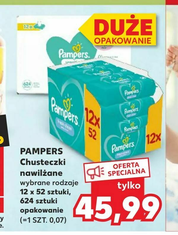 kaufland chusteczki pampers