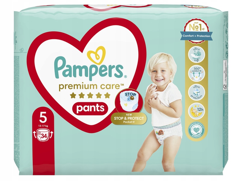 pieluchomajtki pampers 5 premium care