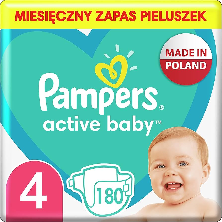 nowe pieluchy pampers active baby dry 2x