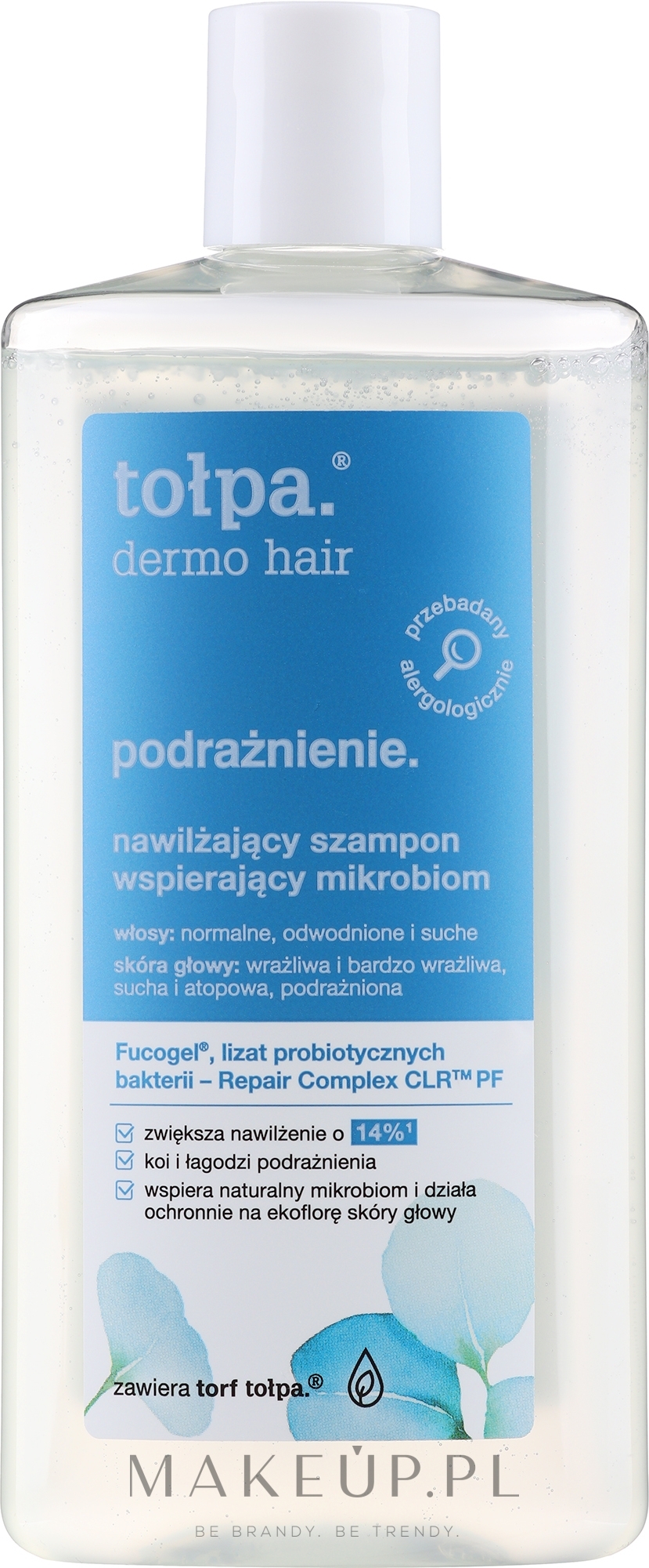 tołpa dermo hair szampon nawilżająco-kojący 250ml