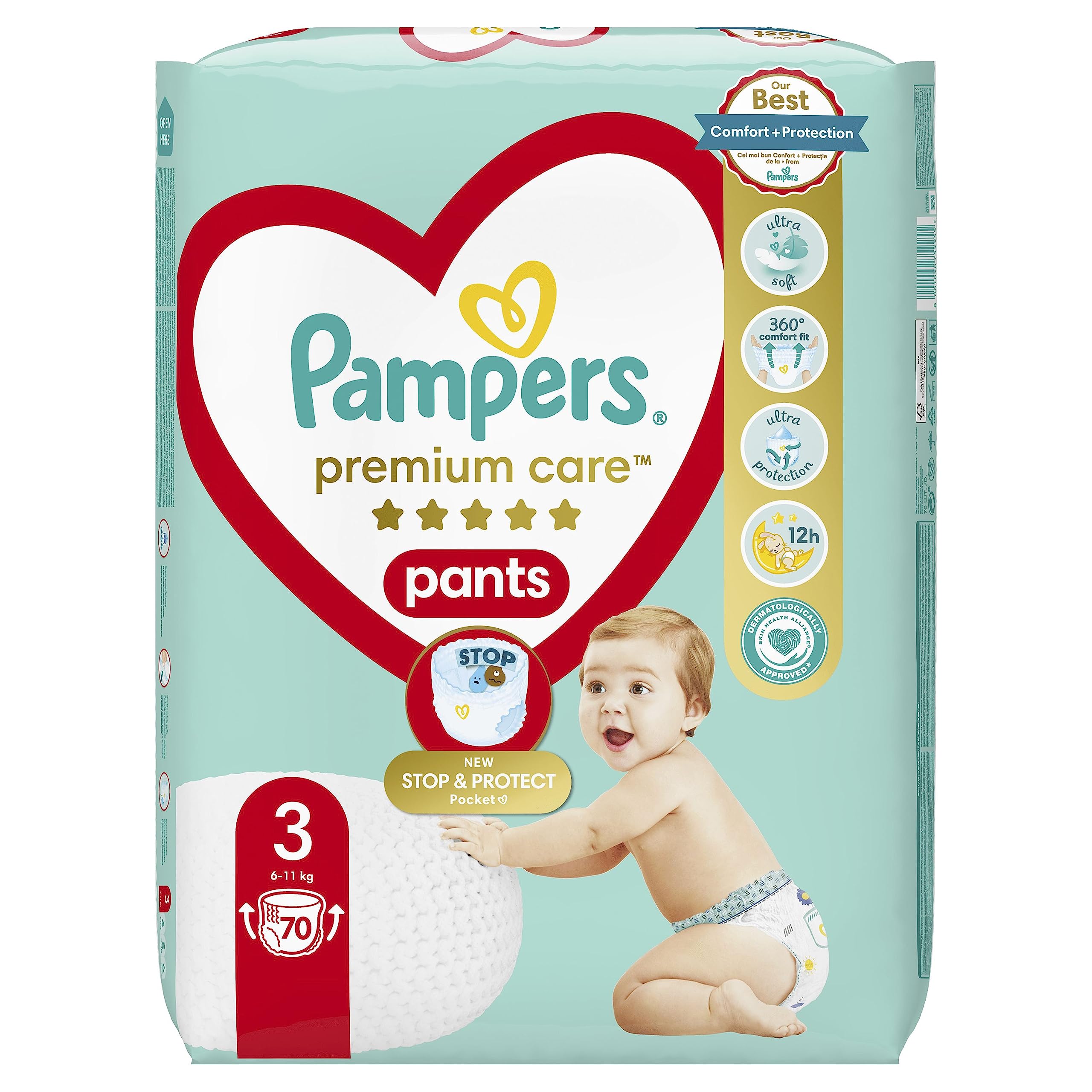 pieluchomajtki pampers premium care 3 jak używać